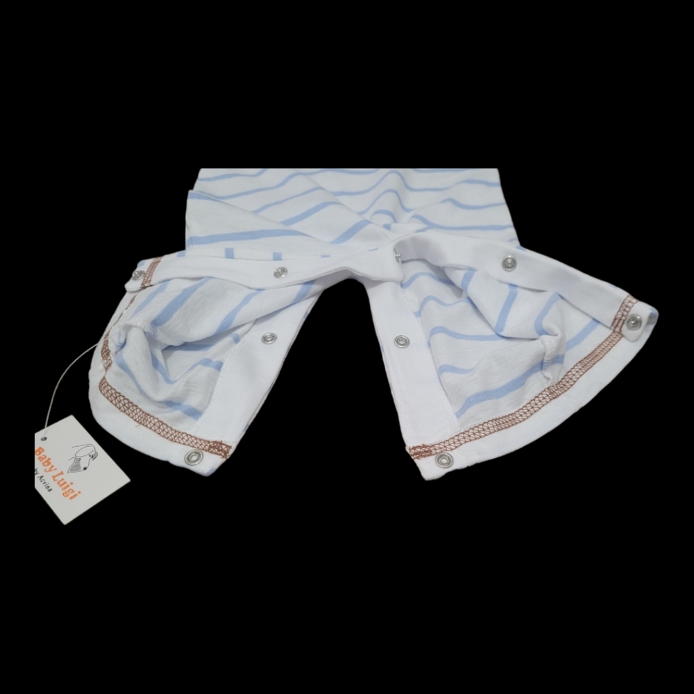 Baby Luigi Boy's Stripe Romper - Picture 8 of 12